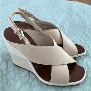 Tory Burch sling back 3 inch wedges